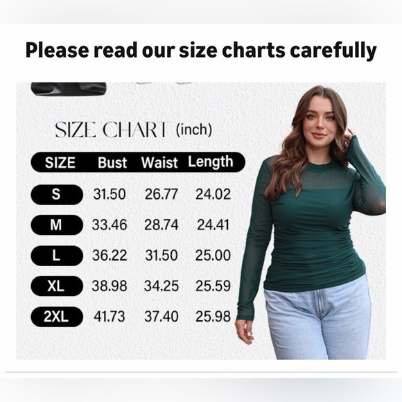 🆕Sexy Mesh Long Sleeve Top - Picture 2 of 2